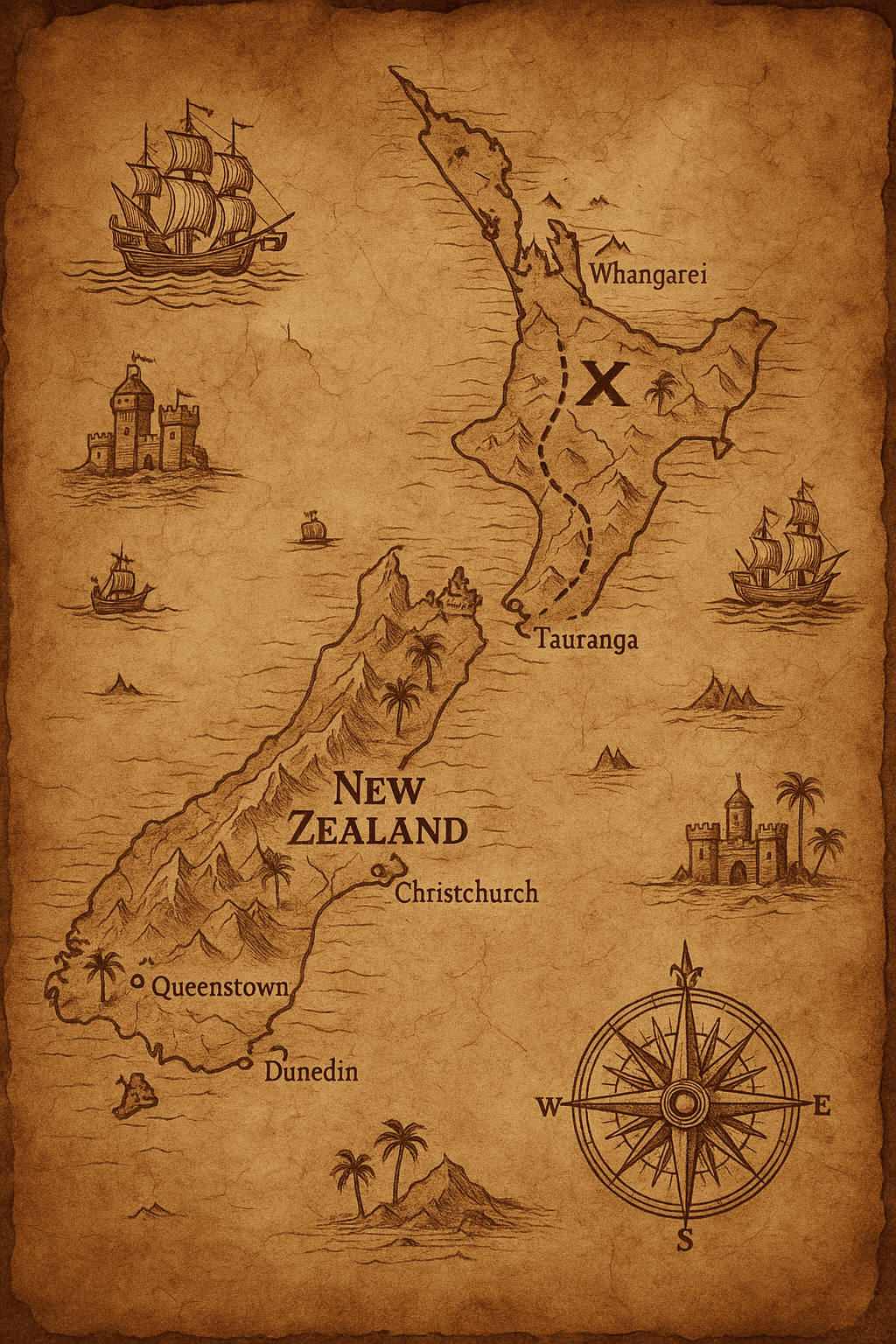 Google Maps to Ancient Treasure Map